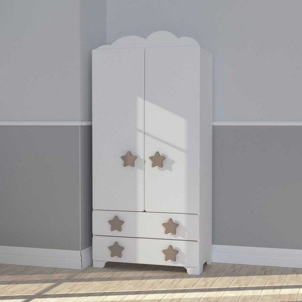 Продукт Bambino Casa Stelle Grandi Felici Tortora - Гардероб Капучино - 0 - BG Hlapeta